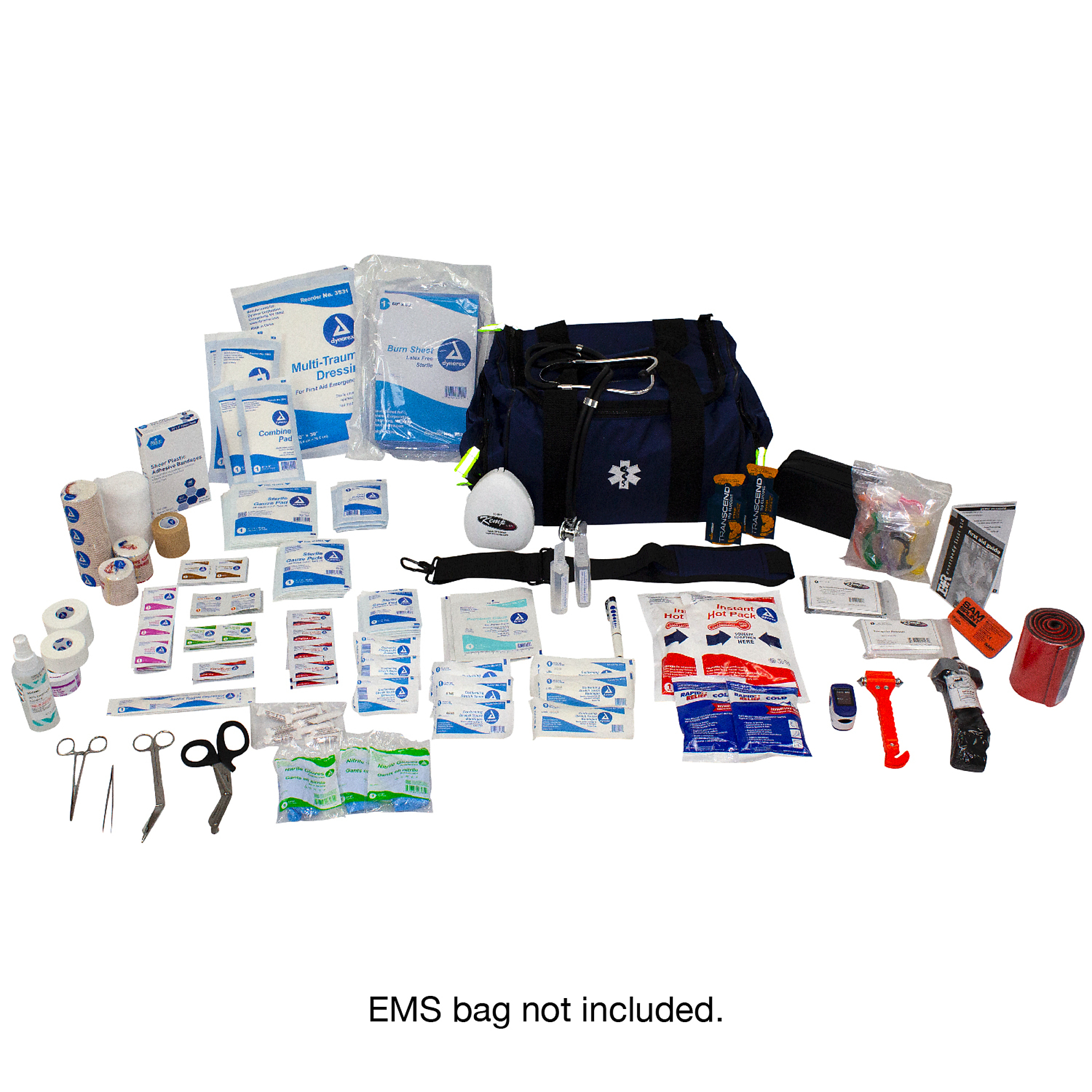 Kemp USA Medical Supply Pack B — 270 Pcs, Fits Maxi Trauma Bag, Model# 10-160-B